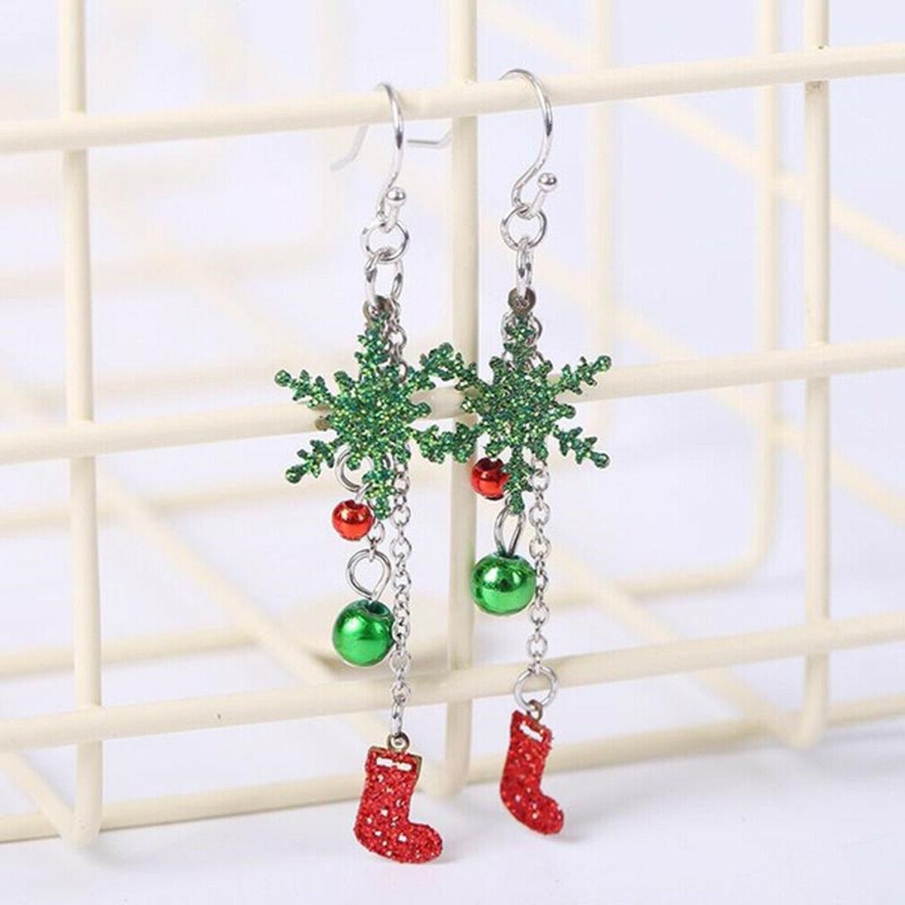 donna fiocco di neve natale stivali pendenti