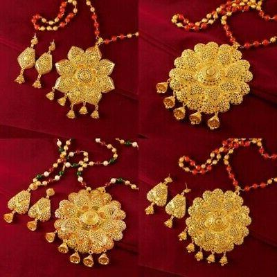 donna grande placcato oro ciondolo collana 18k