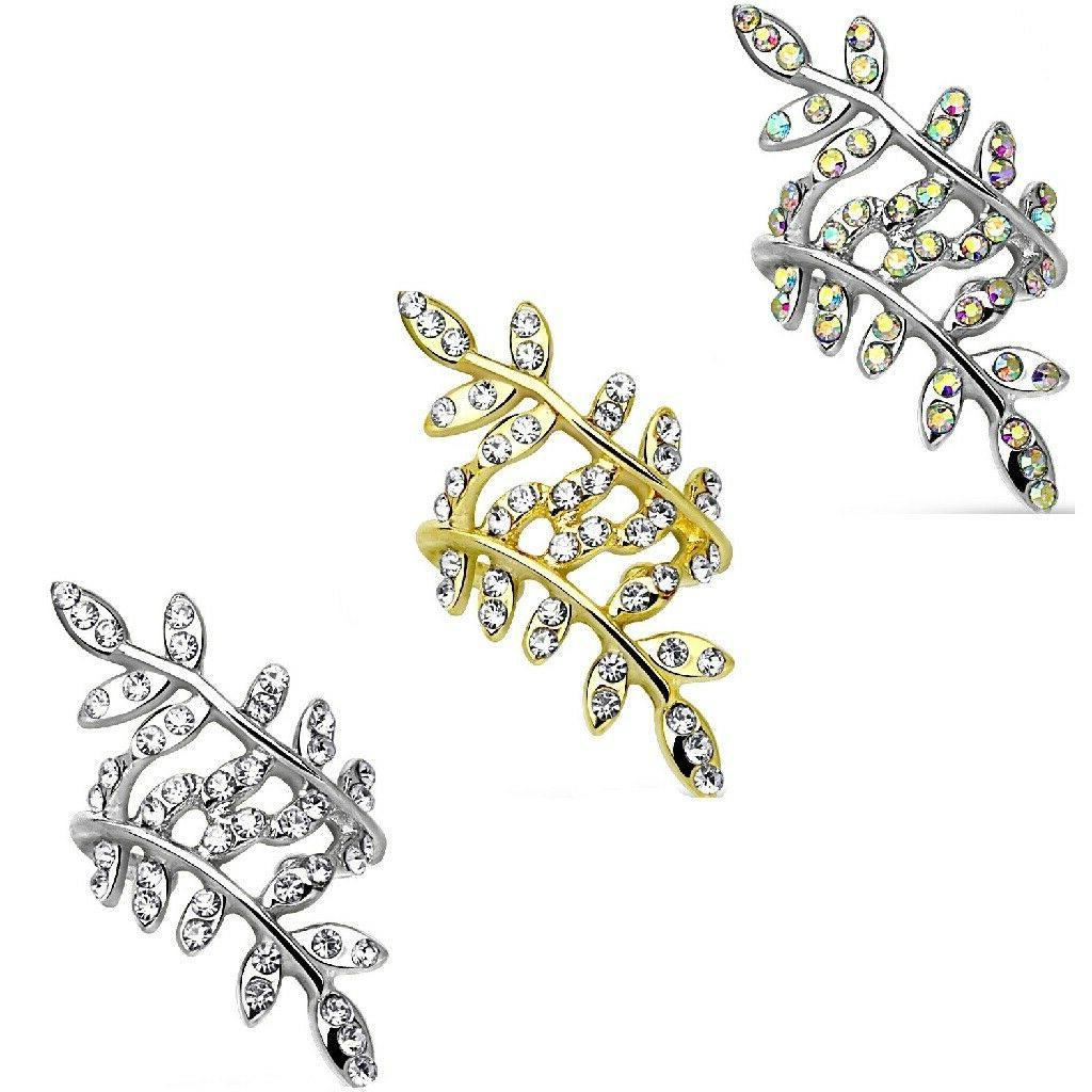 donna orecchio finto piercing orecchini clip orecchio