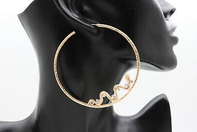 donna oro metallo gancio moda gioielli orecchini