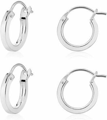 dtp silver set da 2 paia orecchini