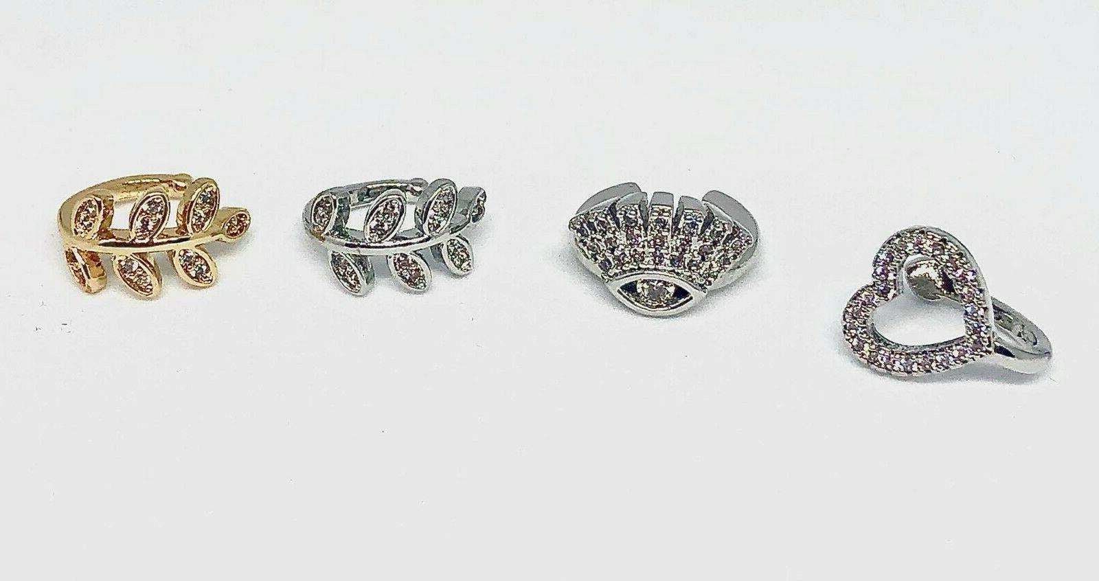 ear cuff orecchini senza buchi strass donna