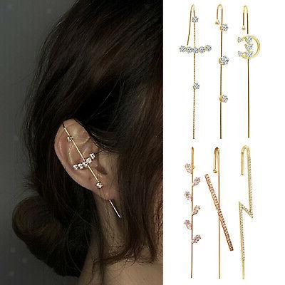 ear cuffs crawler hook piercing ear wrap