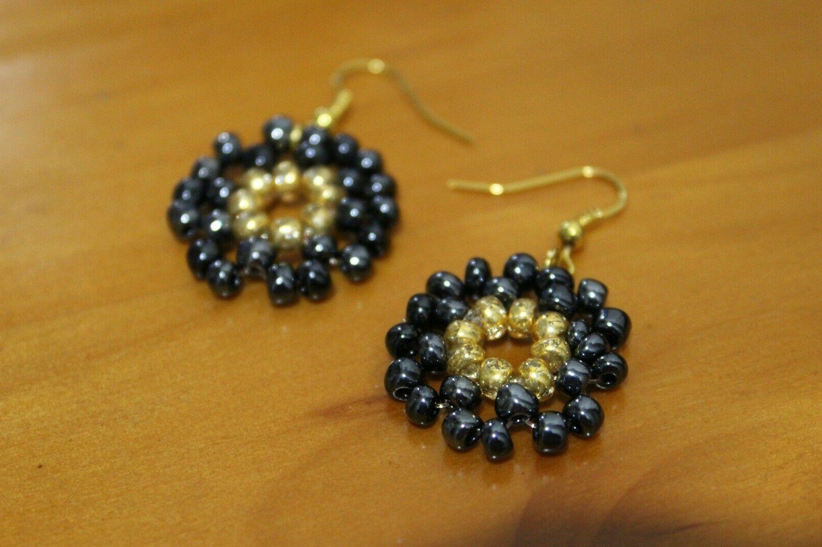 earrings orecchini fai da te perle blu