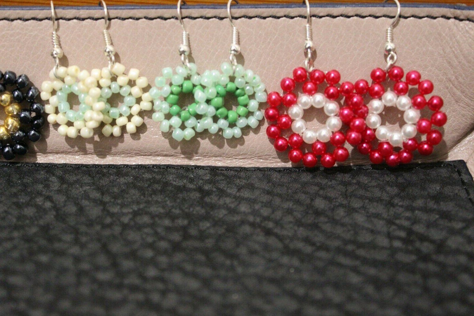 earrings orecchini fai da te perle rosso