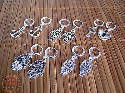 orecchini cerchi pendenti cerchietti con charms vari