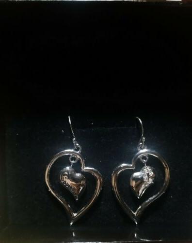 earrings silver sterling with original box