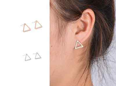 elegante orecchini a farfalla oro triangolare geometria