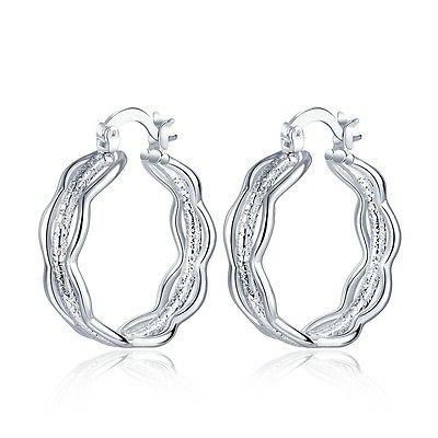 elegante placcato argento 3 level carini donna