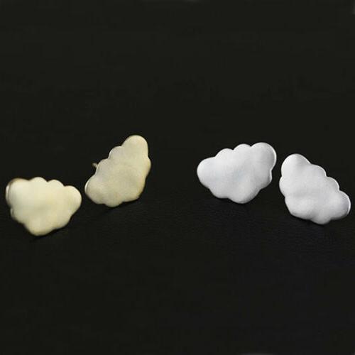 eleganti orecchini con nuvole oro 18k vero