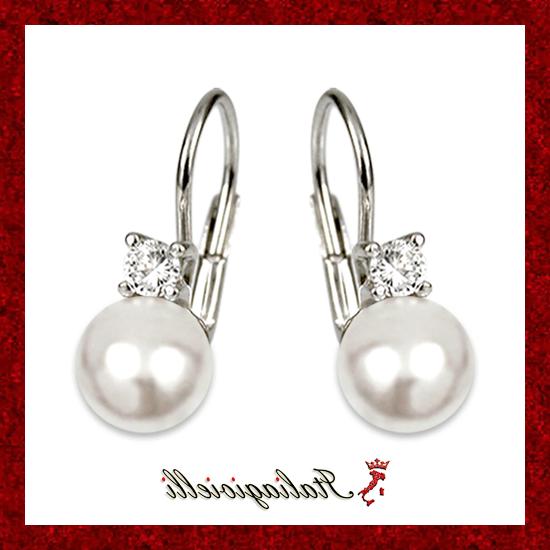 eleganti orecchini con perle gioielli donna in