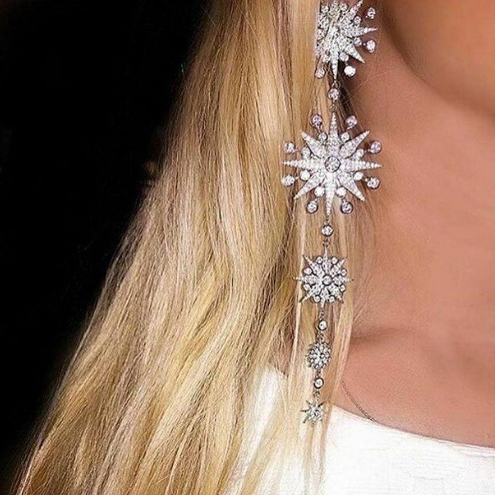 extra orecchini pendenti lunghi per ragazze donna