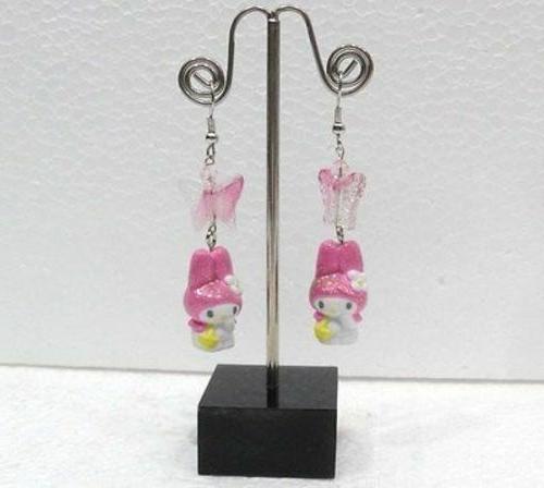 fake falso hello kitty melody orecchini c