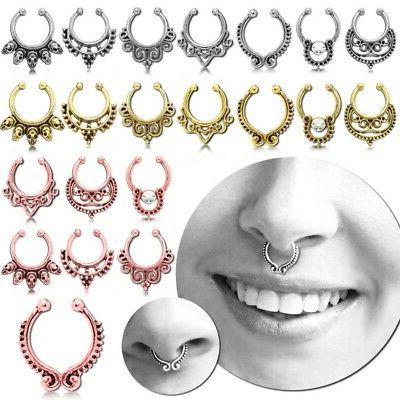 finto fake segmento septum piercing anello naso