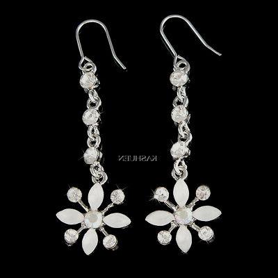 fiocco di neve fiore bianco in swarovski