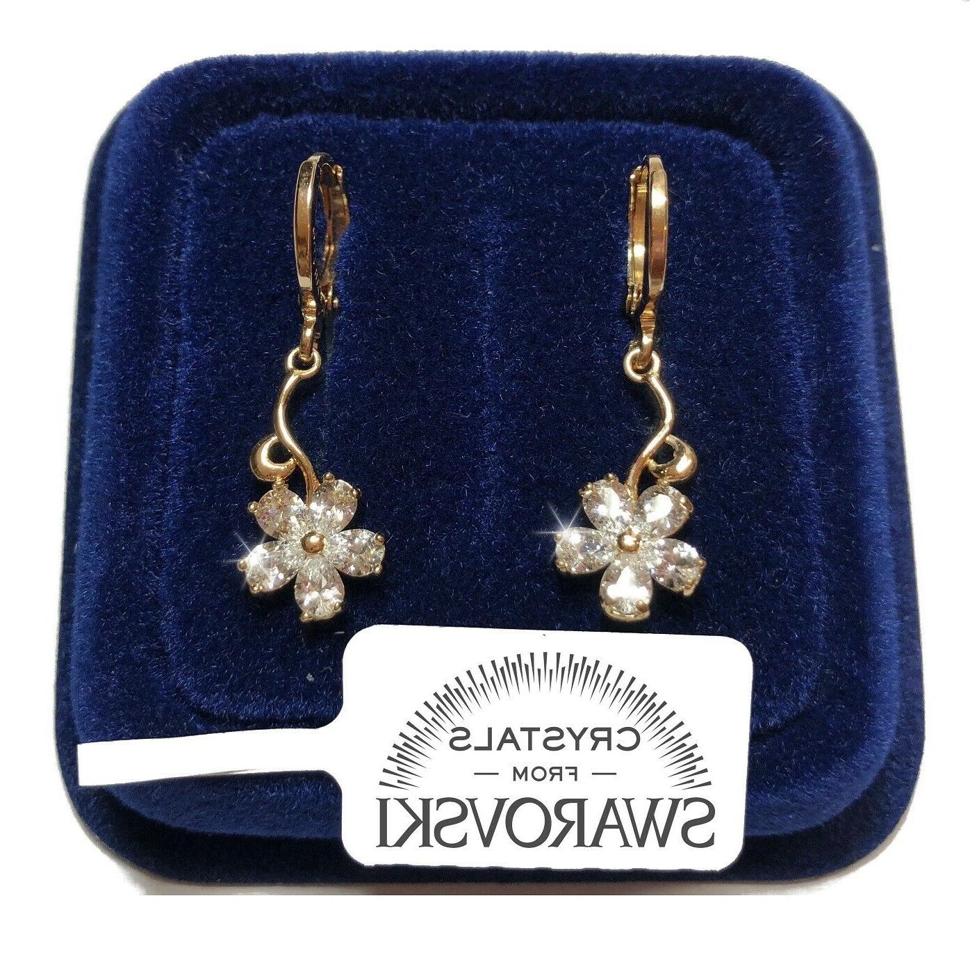 fiori pendente 30mm orecchini donna pl oro