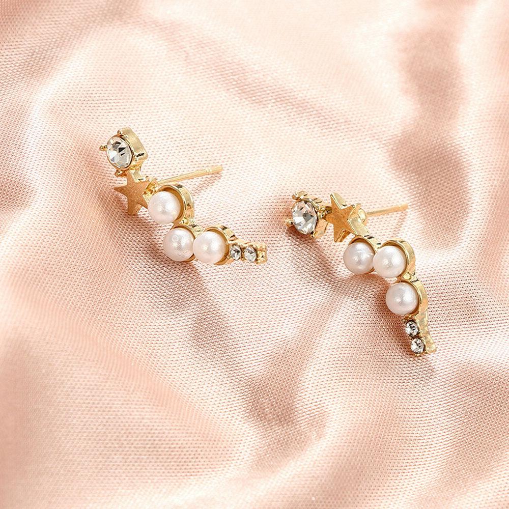 fj donna star perle finte strass borchia