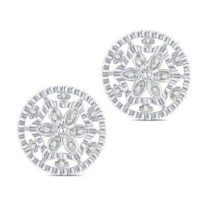 forma rotonda natale regalo orecchini 14k oro