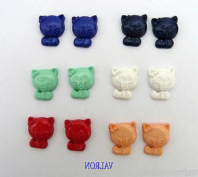 gattino forma hello kitty orecchini scelta colore