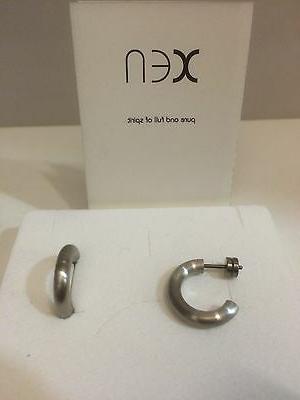 gioielli acciaio orecchini anelle hoops ref 4130000
