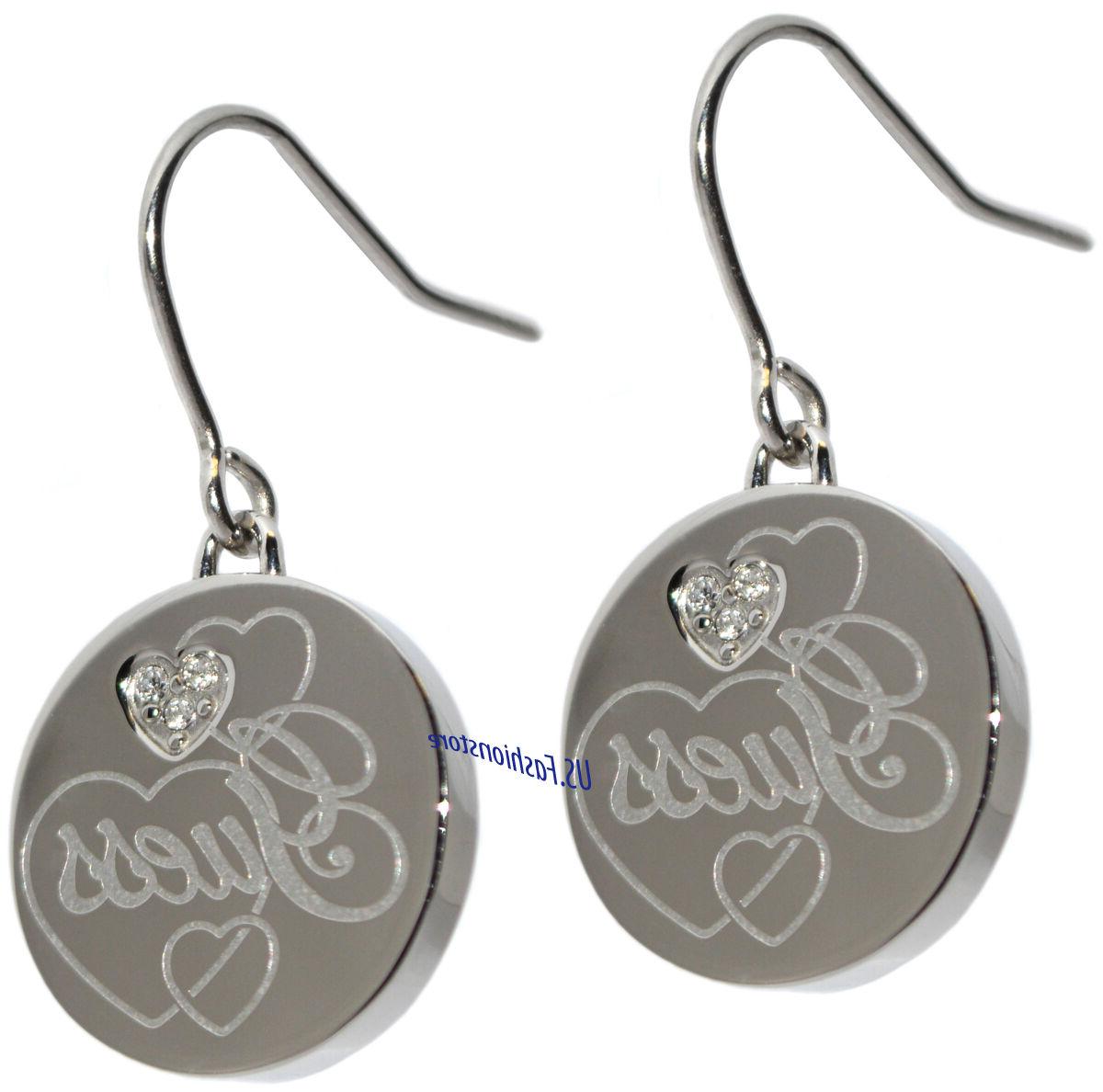 gioielli orecchini hangeohrringe acciaio argento strass beau