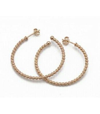 gioielli style orecchini cerchio con palline diamantate