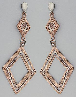 grande lungo orecchini pendenti argento 925 oro