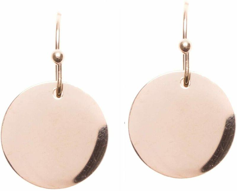 happiness boutique orecchini circolari placcati oro rosa