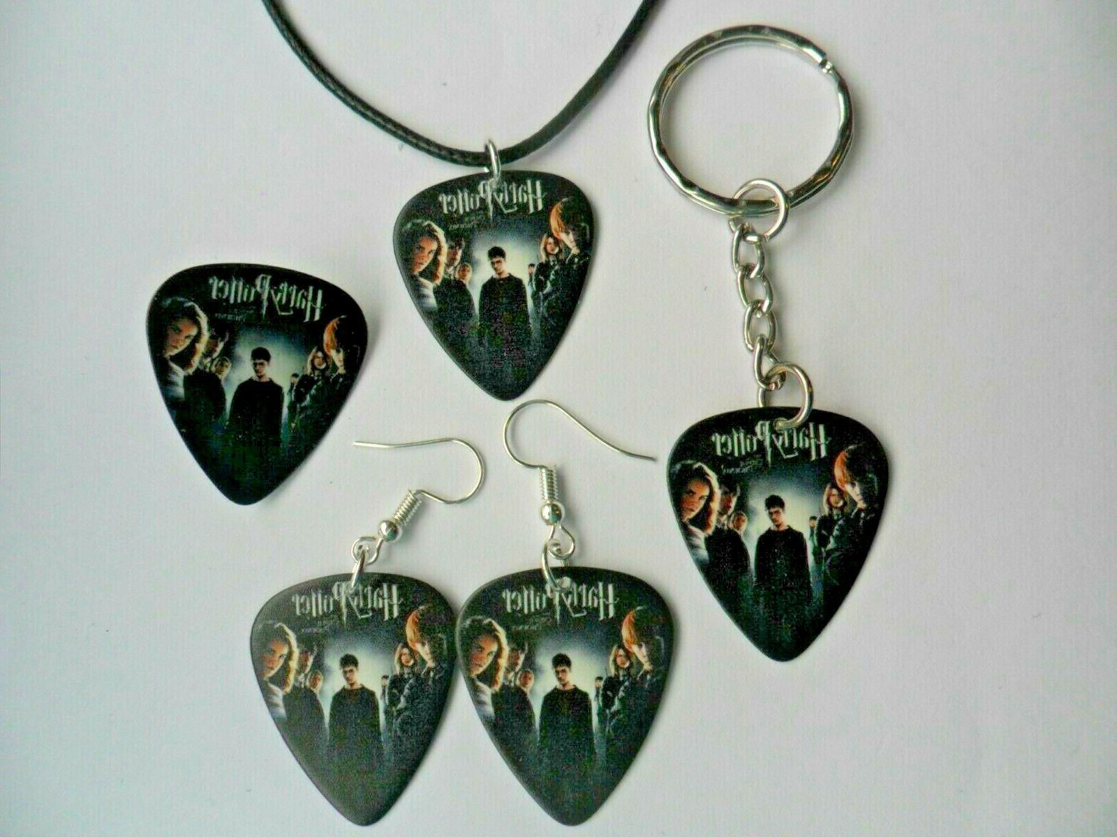 harry potter plettro chitarra portachiavi distintivo orecchi