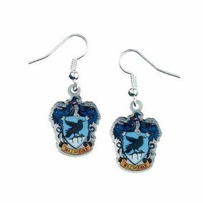 hogwarts corvonero house crest orecchini argento placcato