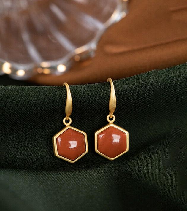 i02 orecchini dorato argento sterling 925 con