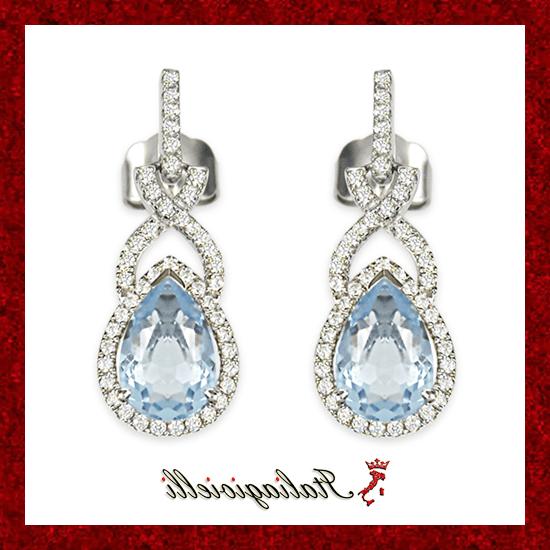 incantevoli orecchini acquamarina gioielli donna argento 925