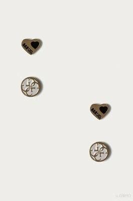 jewellery toc blk heart white 4g ear