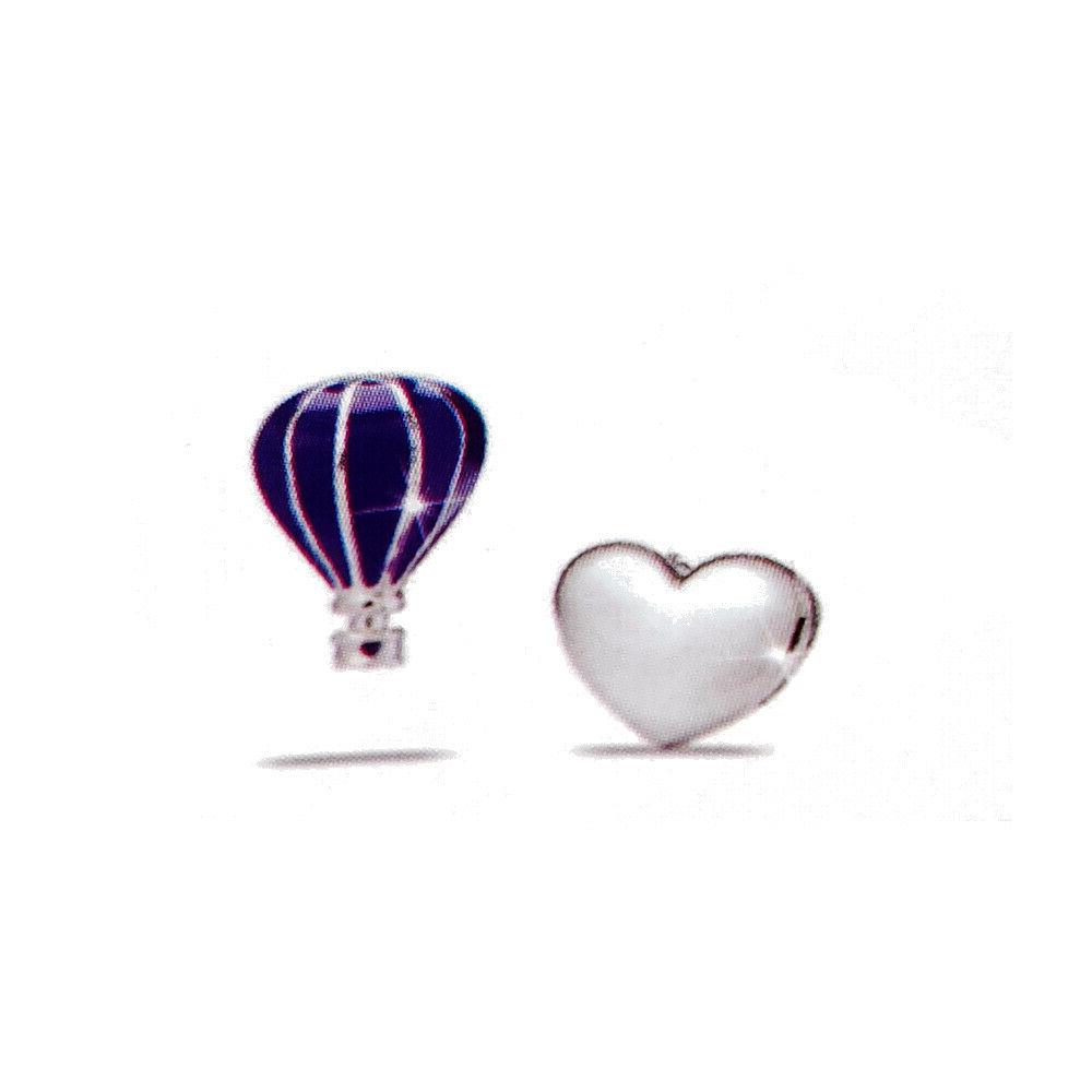 jewels orecchini orecchino anallergici 271 cuore mongolfiera