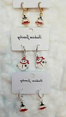 Albero Natale Argento E Oro E Pupazzo Neve Fashion Jewelry N