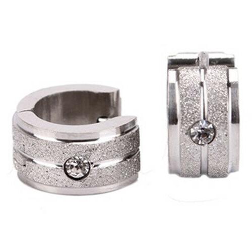 lc 1pair uomo donna punk orecchini a