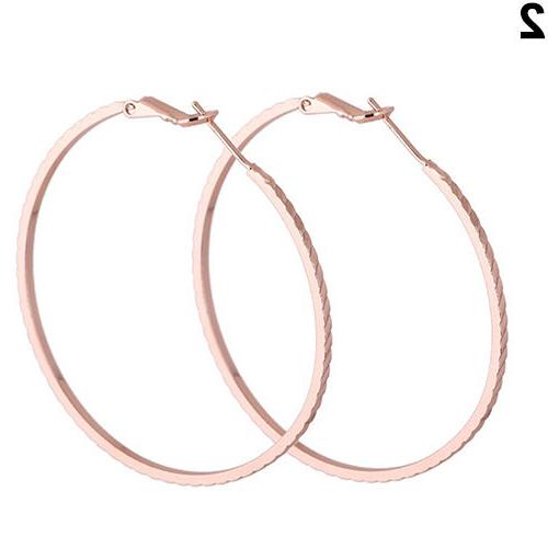 lk moda donna rotondo grande cerchio stretto