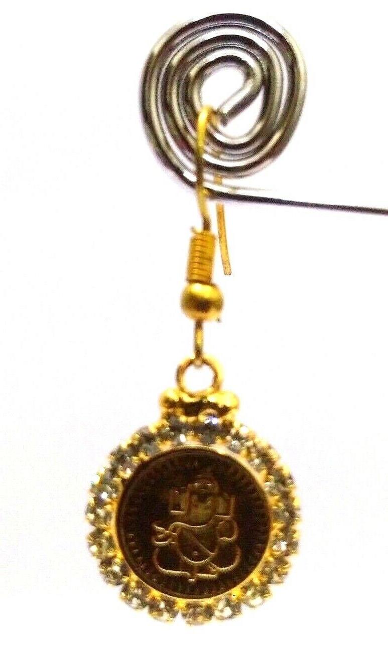lord ganesh piccoli orecchini gioielli jhumka gancio