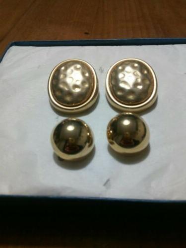 lotto 2 paia di orecchini vintage con