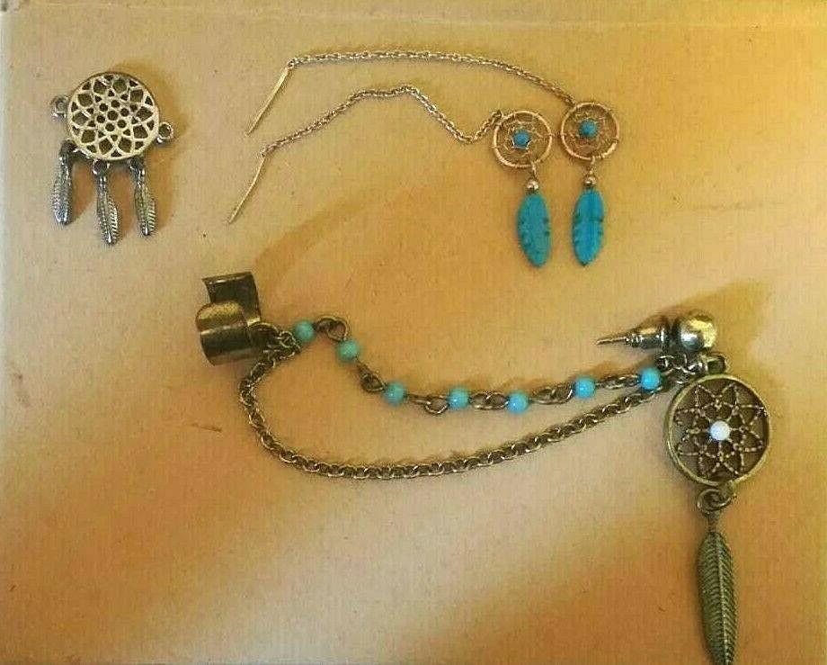 lotto scacciapensieri earcuff orecchini ciondolo per fai