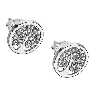lotus argento albero della vita orecchini a