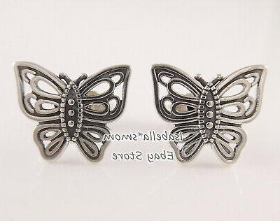 love impiega volo autentico argento orecchini farfalla