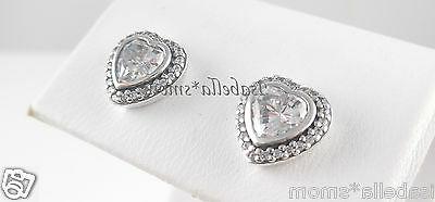 luccicante love originale argento cuori orecchino 290568cz