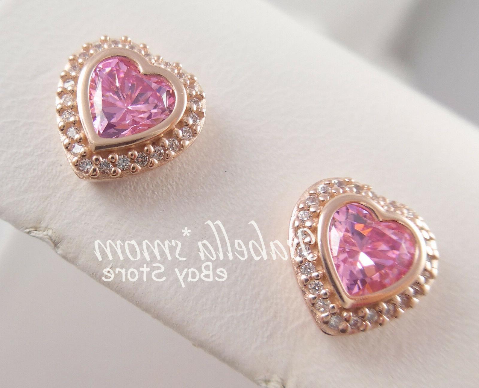 luccicante love rosa placcato oro rosa cuori