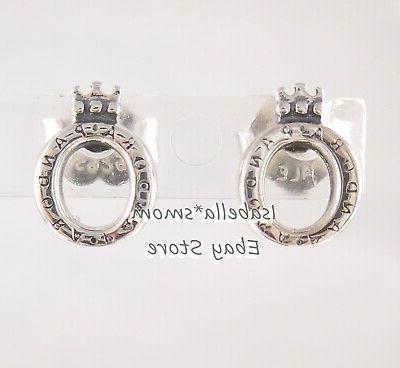 lucidato o corona originale argento bottone logo