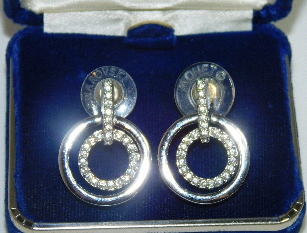 lucido strass elegante circles orecchini trafitto 11d