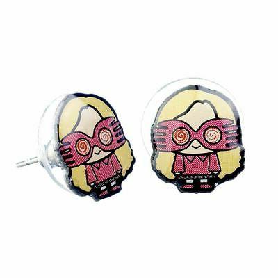 luna lovegood chibi orecchini a lobo argento