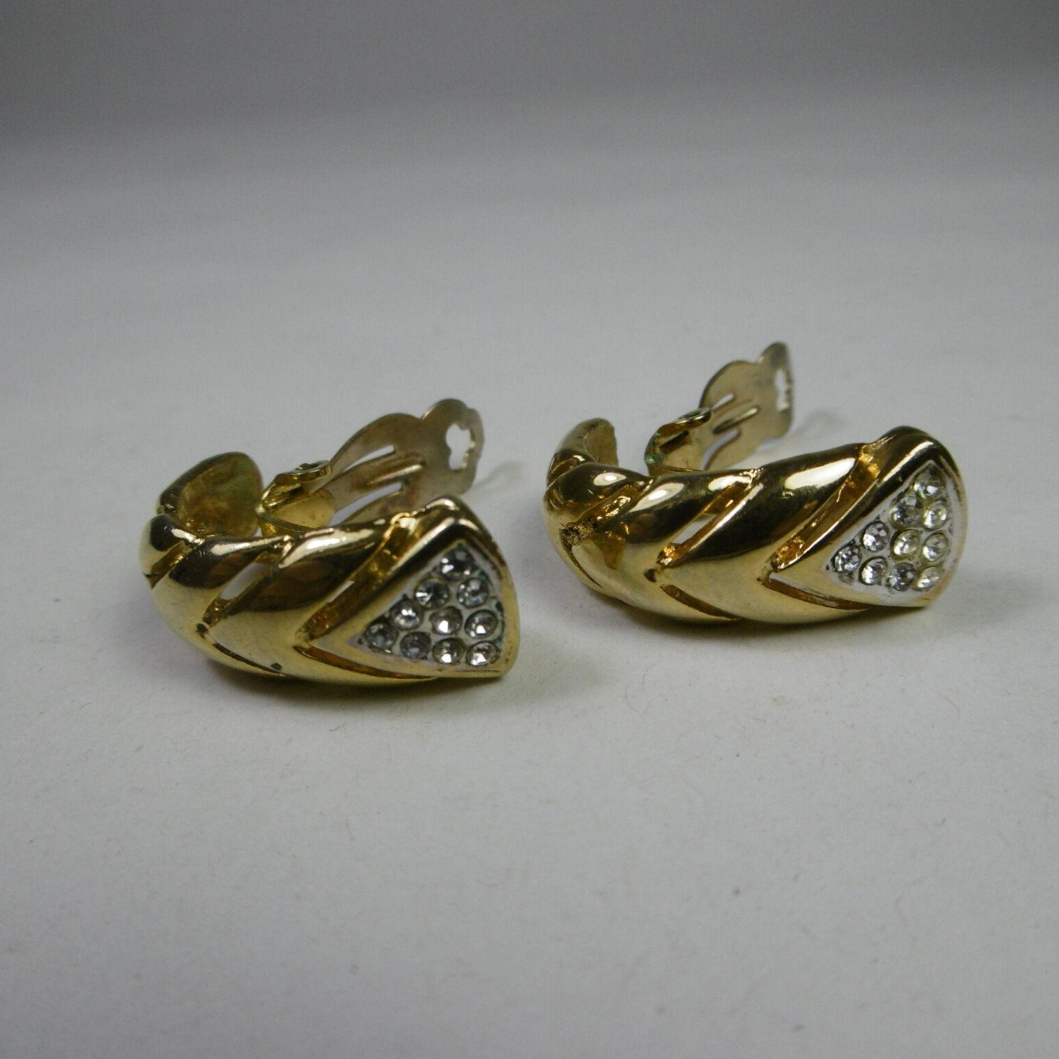 m398 orecchini donna a clip placcati oro