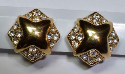 marchiato cigno dorato trasparente cristallo lucidato clip