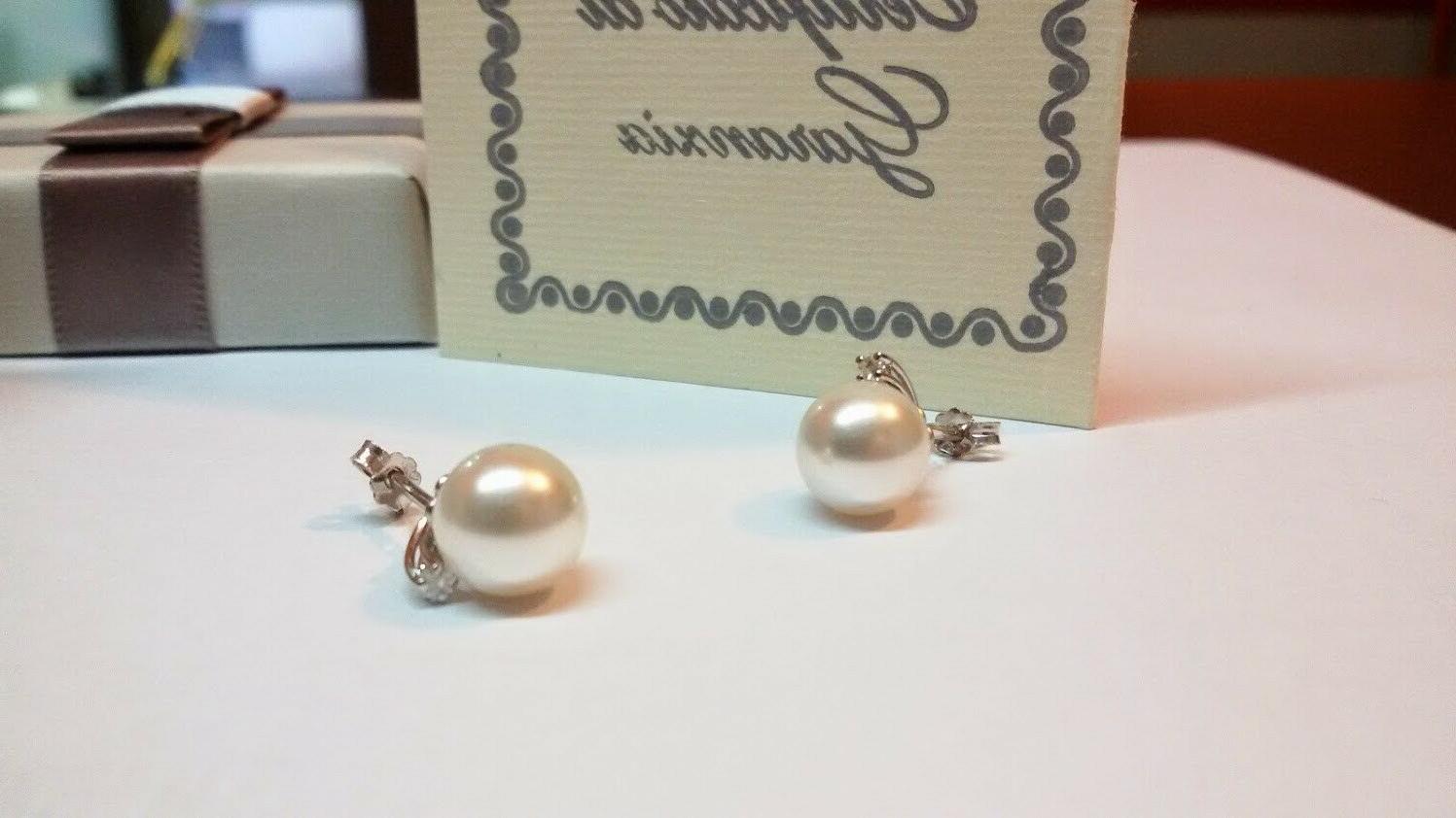 meravigliosi orecchini in oro 18kt e perle